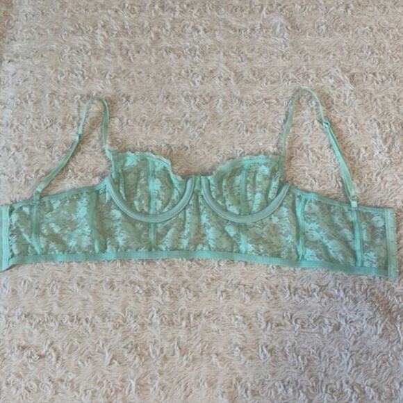 Light Blue Lace Bralette - Picture 3 of 5